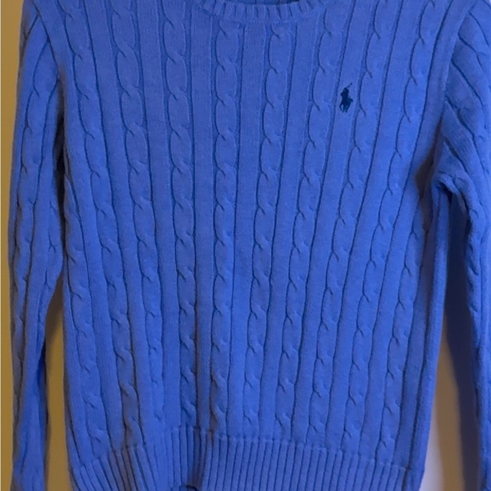 Ralph Lauren Blue Cable-Knit Men's Sweater